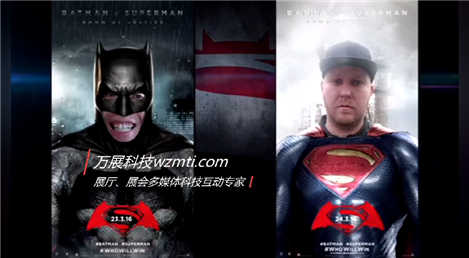 虚拟拍照抠像拍照超人蝙蝠侠-国外电影宣传